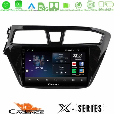 Cadence X Series Hyundai i20 2014-2018 8core Android12 4+64GB Navigation Multimedia Tablet 9