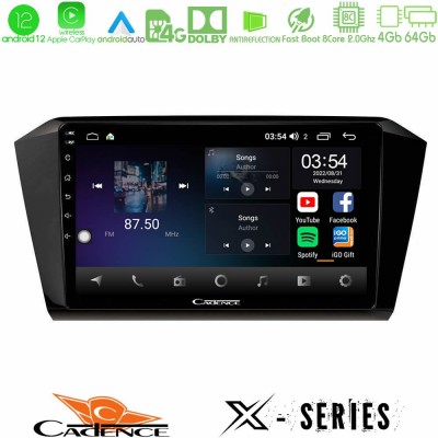 Cadence X Series VW Passat 8core Android12 4+64GB Navigation Multimedia Tablet 10