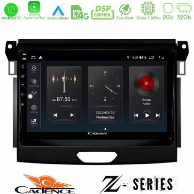 Cadence Z Series Ford Ranger 2017-2022 8core Android12 2+32GB Navigation Multimedia Tablet 9