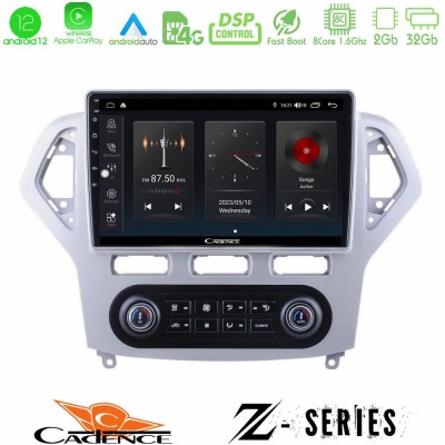 Cadence Z Series Ford Mondeo 2007-2011 (Auto A/C) 8Core Android12 2+32GB Navigation Multimedia Tablet 9