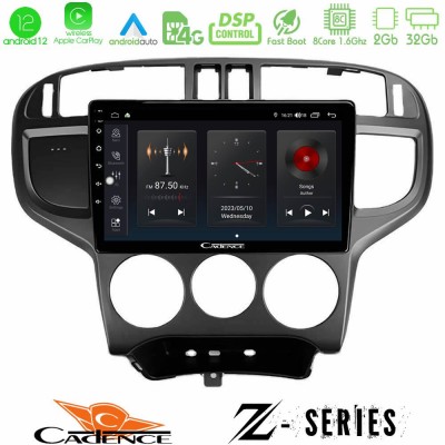 Cadence Z Series Hyundai Matrix 2001-2010 8Core Android12 2+32GB Navigation Multimedia Tablet 9