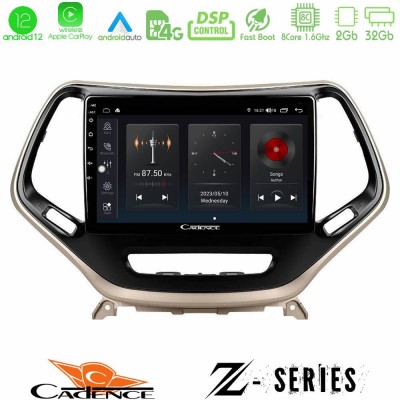 Cadence Z Series Jeep Cherokee 2014-2019 8core Android12 2+32GB Navigation Multimedia Tablet 9