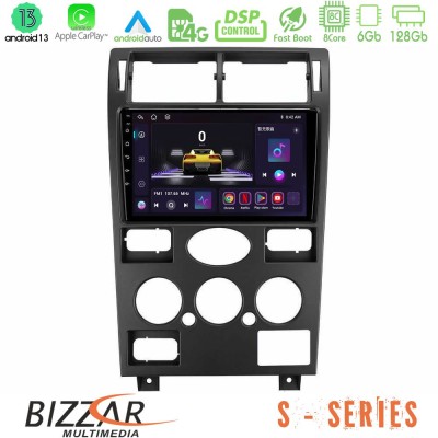 Bizzar S Series Ford Mondeo 2001-2004 8Core Android13 6+128GB Navigation Multimedia Tablet 9