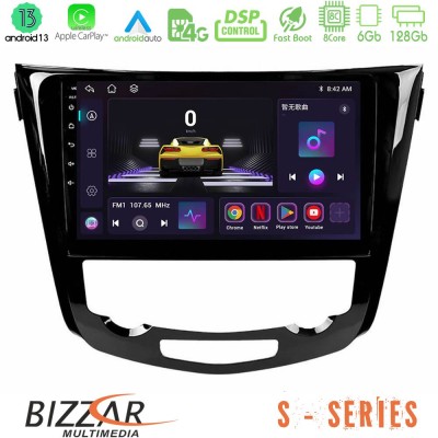 Bizzar S Series Nissan Qashqai J11 (AUTO A/C) 8core Android13 6+128GB Navigation Multimedia Tablet 10