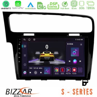 Bizzar S Series VW GOLF 7 8core Android13 6+128GB Navigation Multimedia Tablet 10