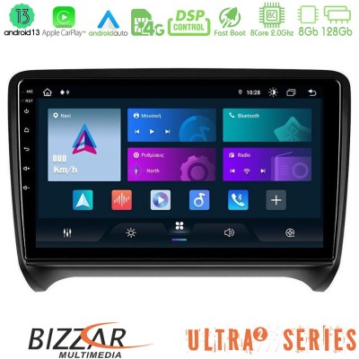 Bizzar Ultra Series Audi TT B7 8core Android13 8+128GB Navigation Multimedia Tablet 9