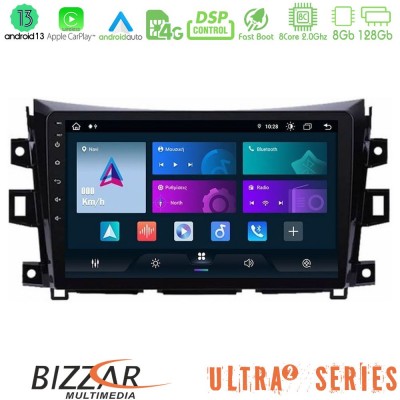 Bizzar Ultra Series Nissan Navara NP300 8core Android13 8+128GB Navigation Multimedia Tablet 9