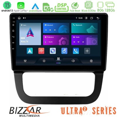 Bizzar Ultra Series VW Jetta 8core Android13 8+128GB Navigation Multimedia Tablet 10