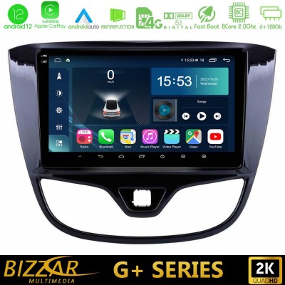 Bizzar G+ Series Opel Karl 2017-2019 8core Android12 6+128GB Navigation Multimedia Tablet 9