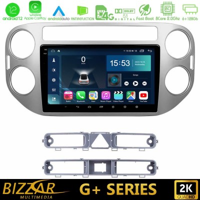 Bizzar G+ Series VW Tiguan 8core Android12 6+128GB Navigation Multimedia Tablet 9