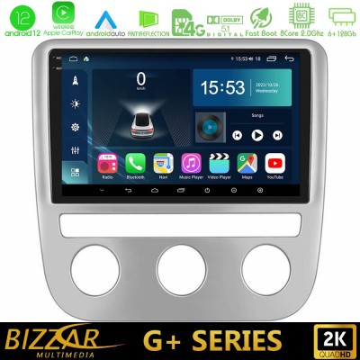 Bizzar G+ Series VW Scirocco 2008-2014 8Core Android12 6+128GB Navigation Multimedia Tablet 9