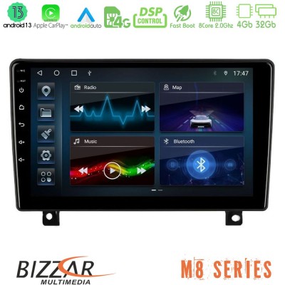 Bizzar M8 Series Opel Astra H 8Core Android13 4+32GB Navigation Multimedia Tablet 9