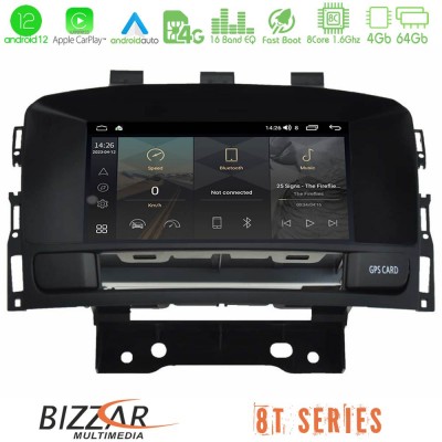 Bizzar OEM Opel Astra J 2010-2014 8core Android12 4+64GB Navigation Multimedia Deckless 7