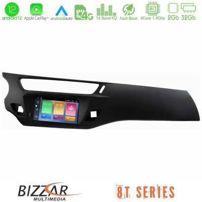 Bizzar OEM Citroen C3 2009-2016 4core Android12 2+32GB Navigation Multimedia Deckless 7