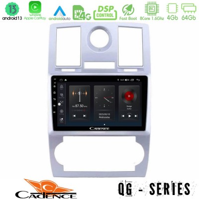 Cadence QG Series 8Core Android13 4+64GB Chrysler 300C Navigation Multimedia Tablet 9