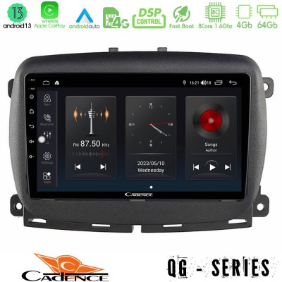 Cadence QG Series 8Core Android13 4+64GB Fiat 500L Navigation Multimedia Tablet 10