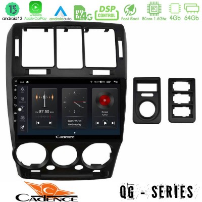 Cadence QG Series 8Core Android13 4+64GB Hyundai Getz 2002-2009 Navigation Multimedia Tablet 9