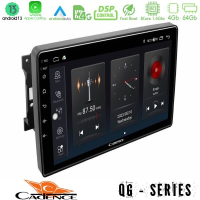 Cadence QG Series 8Core Android13 4+64GB Chrysler / Dodge / Jeep Navigation Multimedia Tablet 10