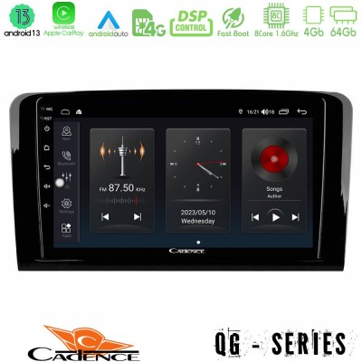 Cadence QG Series 8Core Android13 4+64GB Mercedes ML/GL Class Navigation Multimedia Tablet 9