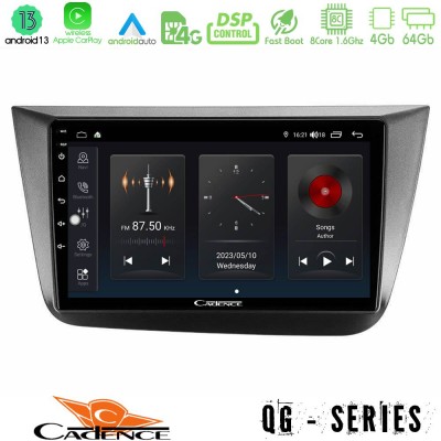 Cadence QG Series 8Core Android13 4+64GB Seat Altea 2004-2015 Navigation Multimedia Tablet 9