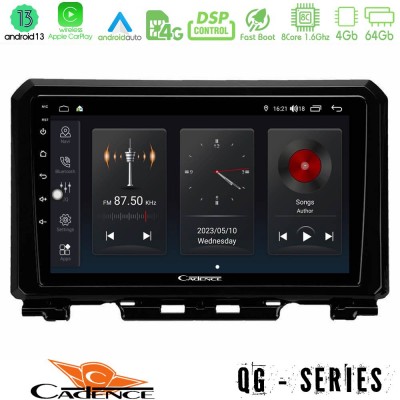 Cadence QG Series 8Core Android13 4+64GB Suzuki Jimny 2018-2022 Navigation Multimedia Tablet 9