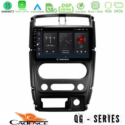 Cadence QG Series 8Core Android13 4+64GB Suzuki Jimny 2007-2017 Navigation Multimedia Tablet 9