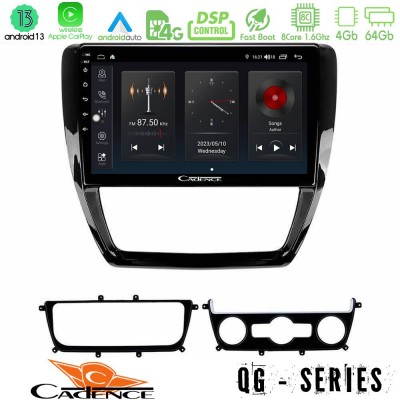 Cadence QG Series 8Core Android13 4+64GB VW Jetta Navigation Multimedia Tablet 10