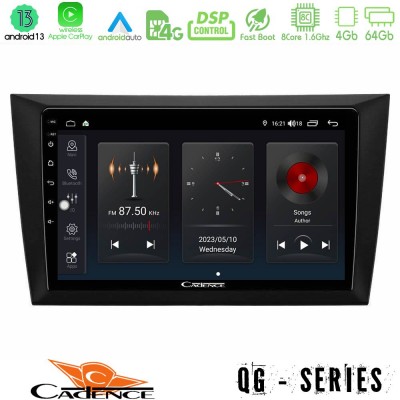 Cadence QG Series 8Core Android13 4+64GB Vw Golf 6 Navigation Multimedia Tablet 9