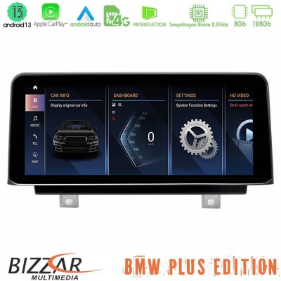 Bizzar Plus Edition BMW 3er/4er(F30/F32) Android13 (8+128GB) Navigation Multimedia 10.25″ HD Black Panel