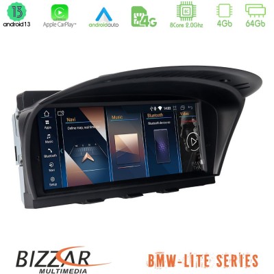 Bizzar Lite Series BMW 3er/5er/6er (E90/E60/E63) Android13 8Core (4+64GB) Navigation Multimedia 8.8″ HD