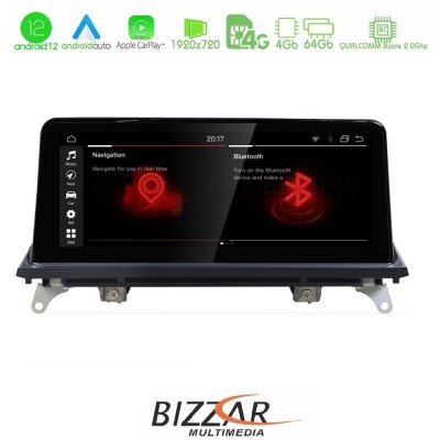 Bizzar QL Series Android12 8core 4+64GB BMW X5 & X6 με CCC Navigation Multimedia Station 10.25