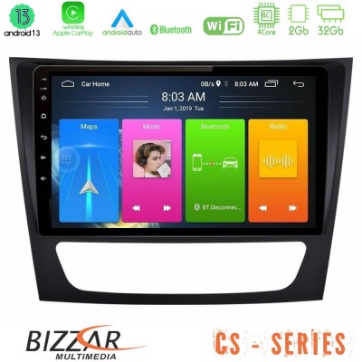 Bizzar CS Series 4Core Android13 2+32GB Mercedes E Class / CLS Class Navigation Multimedia Tablet 9