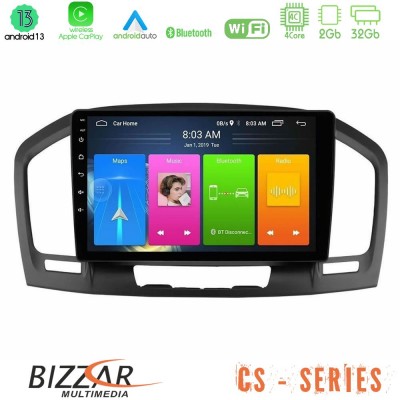 Bizzar CS Series 4Core Android13 2+32GB Opel Insignia 2008-2013 Navigation Multimedia Tablet 9