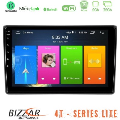 Bizzar 4T Series Audi A4 B7 4Core Android13 2+32GB Navigation Multimedia Tablet 9