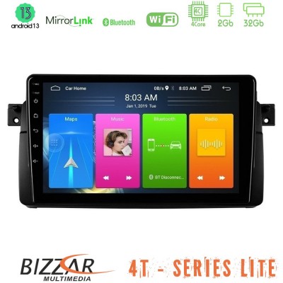 Bizzar 4T Series BMW E46 4Core Android13 2+32GB Navigation Multimedia Tablet 9