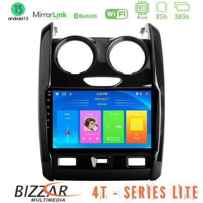 Bizzar 4T Series Dacia Duster 2014-2018 4Core Android13 2+32GB Navigation Multimedia Tablet 9