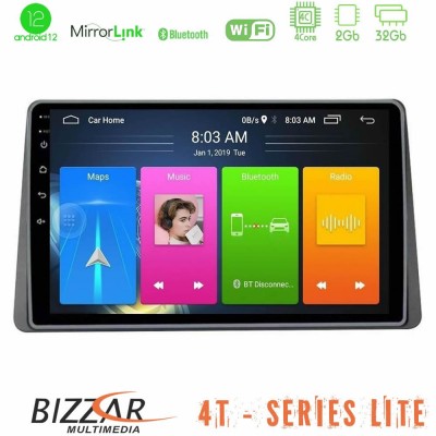 Bizzar 4T Series Dacia Duster 2019-> 4core Android13 2+32GB Navigation Multimedia Tablet 10