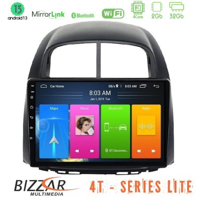 Bizzar 4T Series Daihatsu Sirion/Subaru Justy 4Core Android13 2+32GB Navigation Multimedia Tablet 10