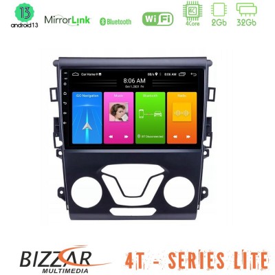 Bizzar 4T Series Ford Mondeo 2014-2017 4Core Android13 2+32GB Navigation Multimedia Tablet 9