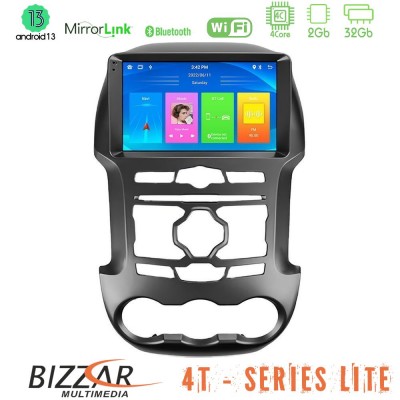 Bizzar 4T Series Ford Ranger 2012-2016 4Core Android13 2+32GB Navigation Multimedia Tablet 9