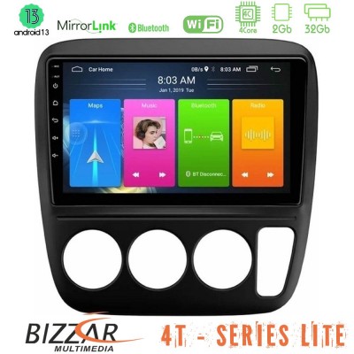 Bizzar 4T Series Honda CRV 1997-2001 4Core Android13 2+32GB Navigation Multimedia Tablet 9