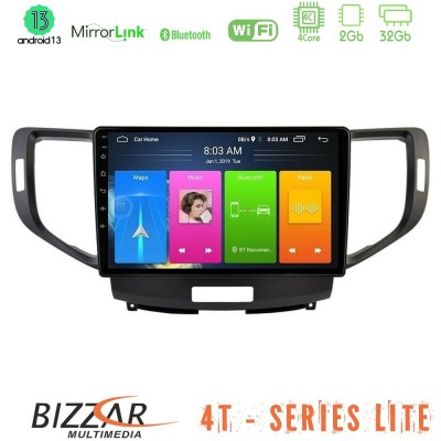 Bizzar 4T Series Honda Accord 2008-2015 4Core Android13 2+32GB Navigation Multimedia Tablet 9