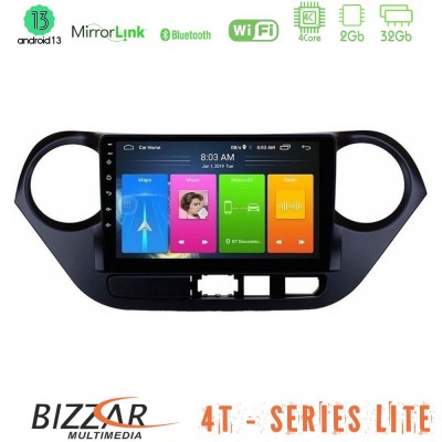 Bizzar 4T Series Hyundai i10 2014-2020 4Core Android13 2+32GB Navigation Multimedia Tablet 9