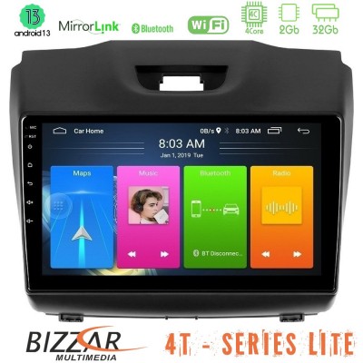 Bizzar 4T Series Isuzu D-MAX 2012-2019 4Core Android13 2+32GB Navigation Multimedia Tablet 9