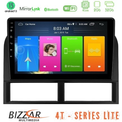 Bizzar 4T Series Jeep Grand Cherokee 1999-2004 4Core Android13 2+32GB Navigation Multimedia Tablet 9