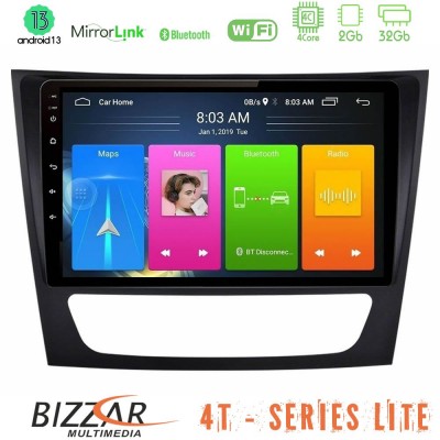 Bizzar 4T Series Mercedes E Class / CLS Class 4Core Android13 2+32GB Navigation Multimedia Tablet 9