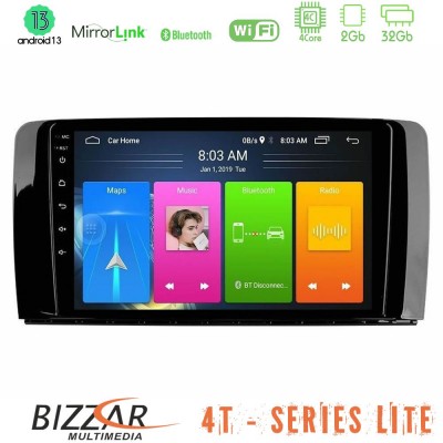 Bizzar 4T Series Mercedes R Class 4Core Android13 2+32GB Navigation Multimedia Tablet 9