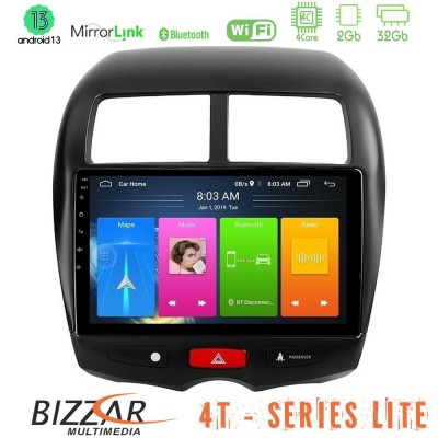 Bizzar 4T Series Mitsubishi ASX 4Core Android13 2+32GB Navigation Multimedia Tablet 10