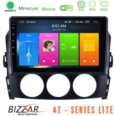 Bizzar 4T Series Mazda MX-5 2005-2015 4Core Android13 2+32GB Navigation Multimedia Tablet 9