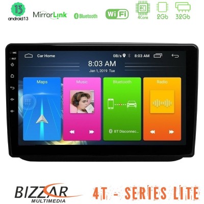 Bizzar 4T Series Skoda Fabia 2007-2014 4Core Android13 2+32GB Navigation Multimedia Tablet 10